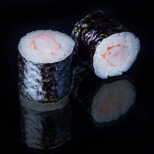 Мак с королевской креветкой