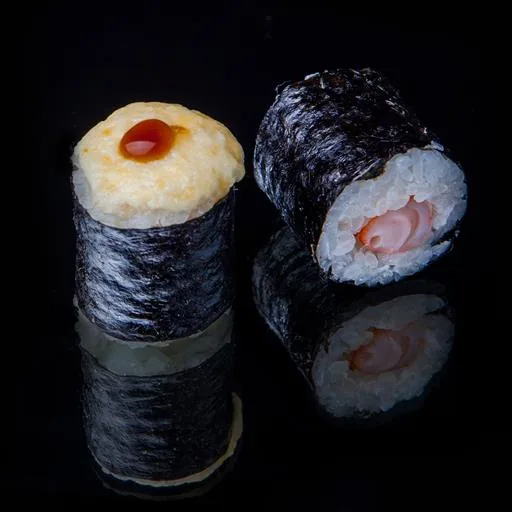 Запеченный мак с креветкой