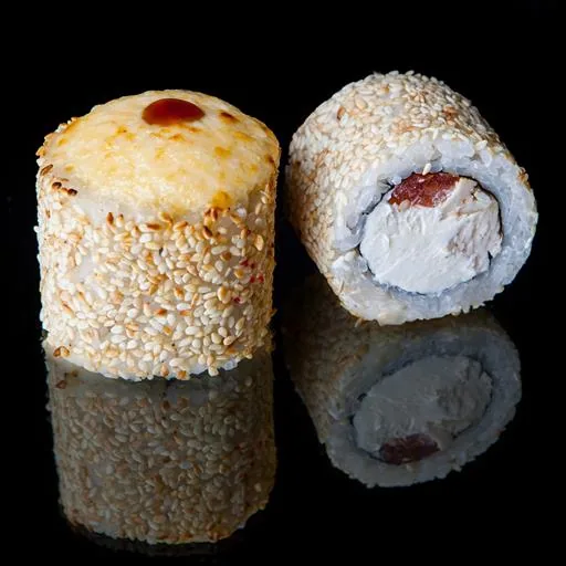 Запеченный ролл с курицей